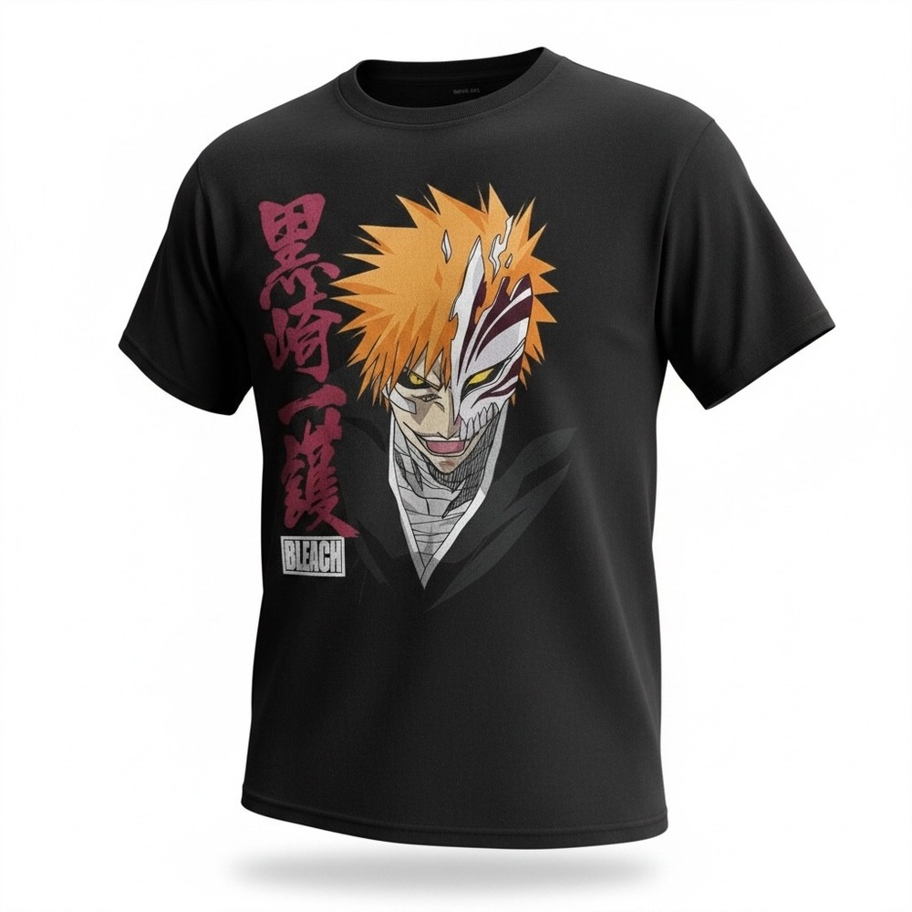 RIPPLE JUNCTION‎ "BLEACH" Black Anime Logo Mens T-Shirt, M